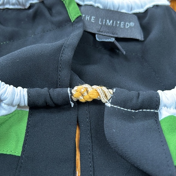 The Limited halter style blouse. Gold cord, navy blue and green. Size Medium. - Picture 8 of 10